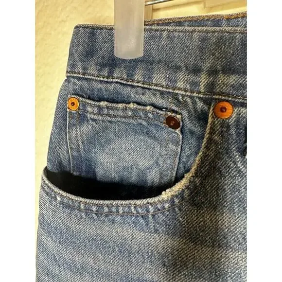 MADEWELL 30" Slim Demi-Boot Jeans in Danville Wash Ripped Edition Medium Wash - Picture 6 of 16